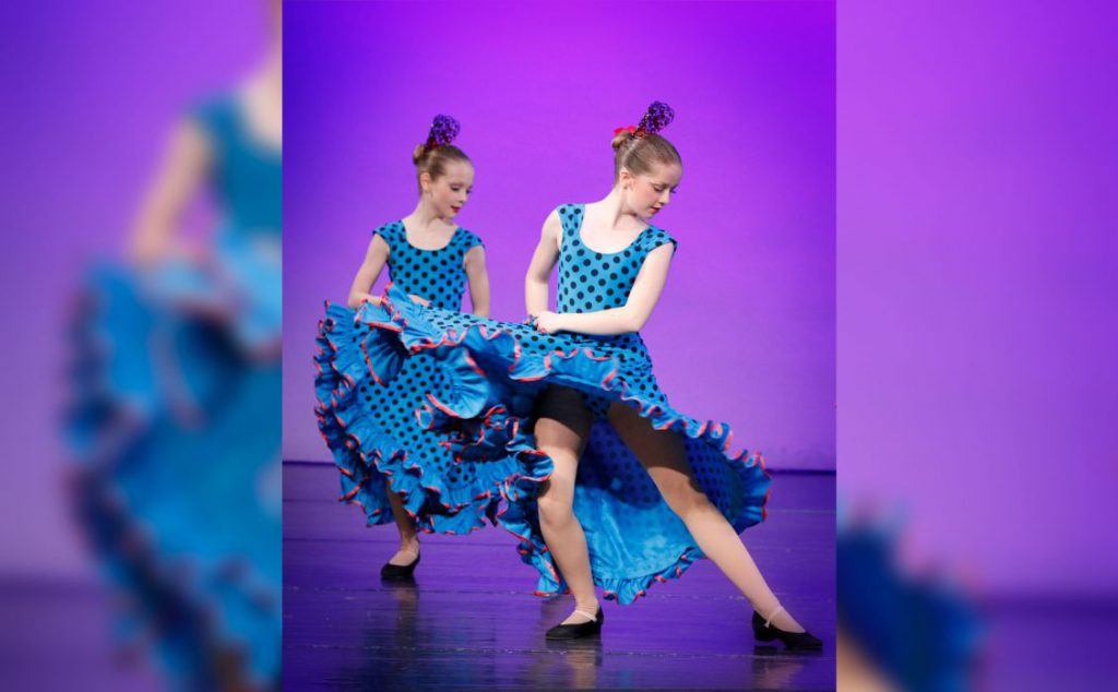 Young flamenco dancer